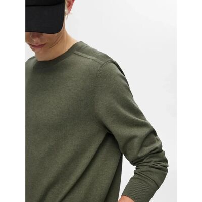 Selected Homme Slim Fit Rund Hals Bomullströja - Tröja Selected Homme Slim Fit Rund Hals Bomullströja - Tröja