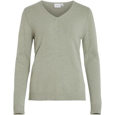 Vila Viril Maglione V-scollo L/s - Noos (14042769) - Verde Oliva/Dettaglio Melange Vila Viril Maglione V-scollo L/s - Noos (14042769) - Verde Oliva/Dettaglio Melange