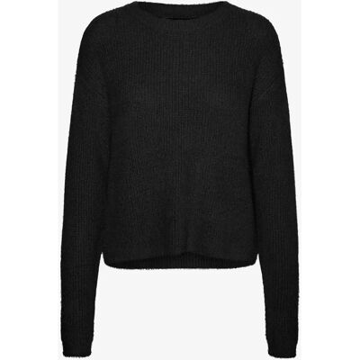 Vero Moda - Puffer LS O-neck Pullover - Schwarz 34/36 Damen Vero Moda - Puffer LS O-neck Pullover - Schwarz 34/36 Damen