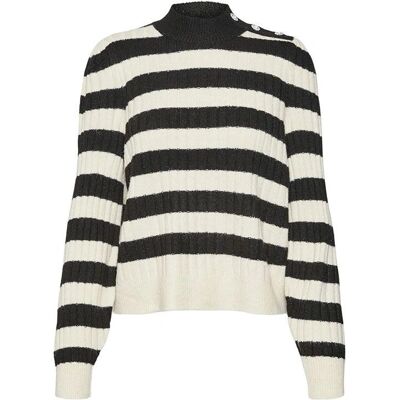 Vero Moda Pull à Rayures pour Femmes - Tricot Vero Moda Pull à Rayures pour Femmes - Tricot
