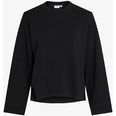 Vila - Model viReflecti Sweatshirt - Sort - Sweatshirt Vila - Model viReflecti Sweatshirt - Sort - Sweatshirt