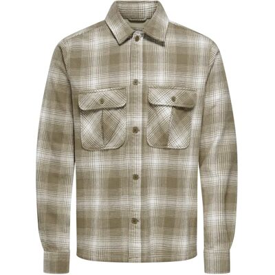 Only & Sons Herren Hemd - Regular Fit - Braun - Hemd Only & Sons Herren Hemd - Regular Fit - Braun - Hemd