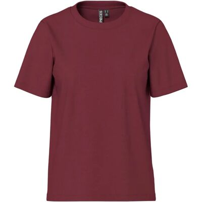 pcRia SS Solid Tee - Rød - Maglietta pcRia SS Solid Tee - Rød - Maglietta