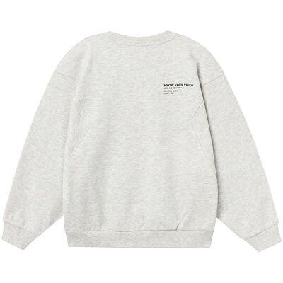 Name It Nkfnakonni Lys Grå Melange Sweatshirt - Sweatshirts Name It Nkfnakonni Lys Grå Melange Sweatshirt - Sweatshirts