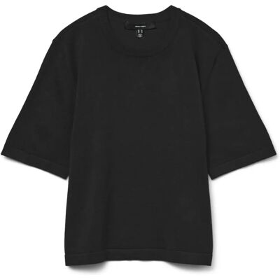 Vero Moda - Top vmSilje 2/4 O-neck Oversize - Noir 42/44 Femmes Vero Moda - Top vmSilje 2/4 O-neck Oversize - Noir 42/44 Femmes