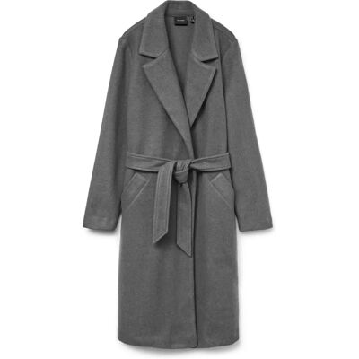 Vero Moda Gris Mèlange Longue Manteau - Long Coat - Publicité Vero Moda Gris Mèlange Longue Manteau - Long Coat - Publicité