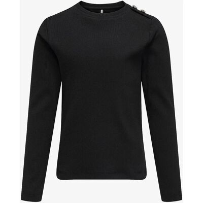 KIDS ONLY - Topp kogCheckie Life L/S Top Box Jrs - Svart 134/140 - Top KIDS ONLY - Topp kogCheckie Life L/S Top Box Jrs - Svart 134/140 - Top