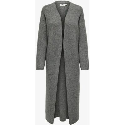 Only - onlAlpha LS Maxi - Grå - Cardigan Only - onlAlpha LS Maxi - Grå - Cardigan