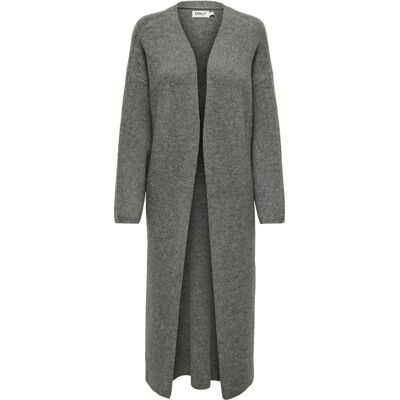 Only - onlAlpha LS Maxi - Gris 40 Femme - Cardigan Only - onlAlpha LS Maxi - Gris 40 Femme - Cardigan
