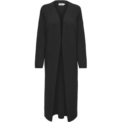 Only - Cardigan onlAlpha LS Maxi - Svart 34 - Cardigan Only - Cardigan onlAlpha LS Maxi - Svart 34 - Cardigan