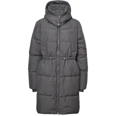 Pieces - Quiltet pufferjakke Grå 34 Kvinde Pieces - Quiltet pufferjakke Grå 34 Kvinde