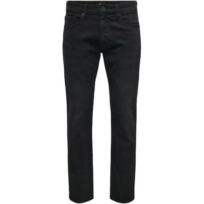 ONLY & SONS - Jeans W33/L30 - Coupe normale Noir - Jeans ONLY & SONS - Jeans W33/L30 - Coupe normale Noir - Jeans
