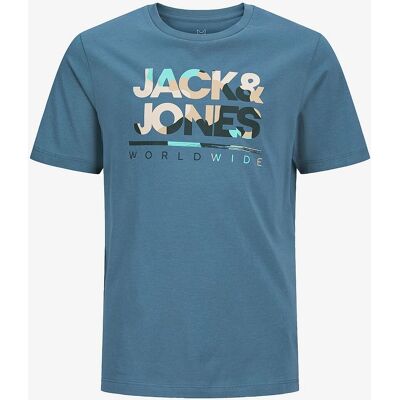 Jack & Jones Junior - Maglietta jjLuke SS Girocollo - Blu Jack & Jones Junior - Maglietta jjLuke SS Girocollo - Blu