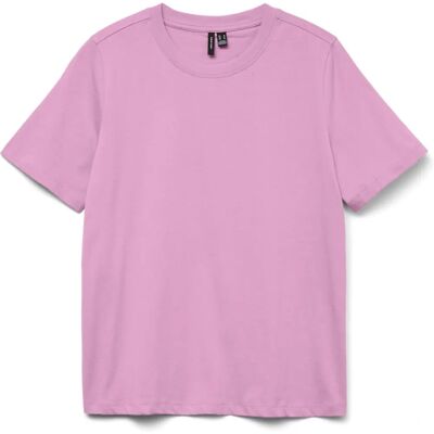 Vero Moda - T-shirt vmPaulina SS - Roze - T-shirt Vero Moda - T-shirt vmPaulina SS - Roze - T-shirt