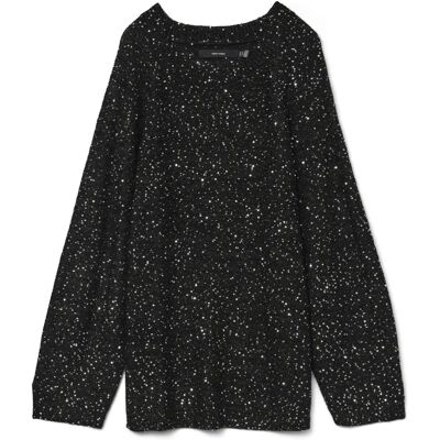 Vero Moda - Leilani długi rękaw T-shirt - Czarny - Top Vero Moda - Leilani długi rękaw T-shirt - Czarny - Top