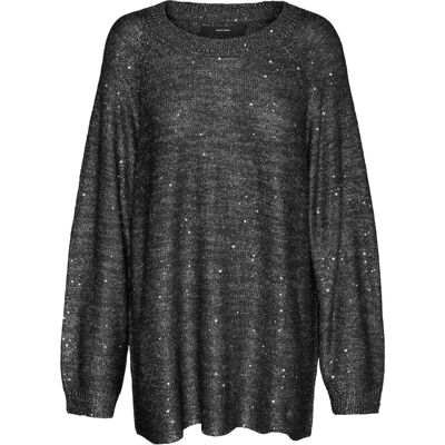 Vero Moda Leilani langærmet paillettrøje - Trøje Vero Moda Leilani langærmet paillettrøje - Trøje