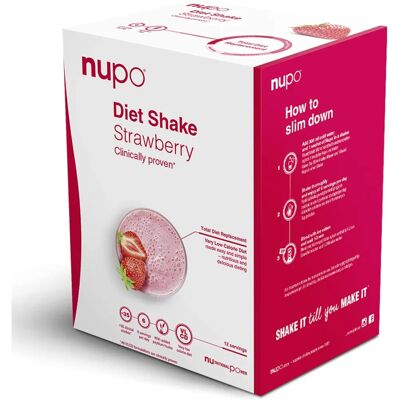 Nupo Batido Dietético de Fresa - Reemplazo de Comida Bajo en Calorías Nupo Batido Dietético de Fresa - Reemplazo de Comida Bajo en Calorías