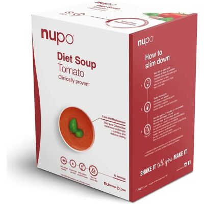 Nupo VLCD Ruokasoppia Tomaatti - Kermainen Tomaattimaku - 12 Annosta Nupo VLCD Ruokasoppia Tomaatti - Kermainen Tomaattimaku - 12 Annosta