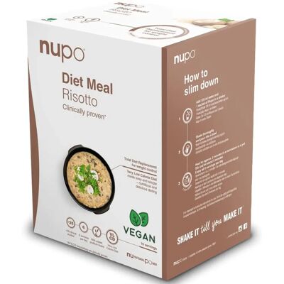 Nupo - Diätmahlzeit Risotto - Kalorienarme Mahlzeit Nupo - Diätmahlzeit Risotto - Kalorienarme Mahlzeit