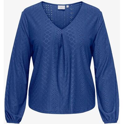 Carmakoma - Top Sandra L/S - Blå - Toppe Carmakoma - Top Sandra L/S - Blå - Toppe