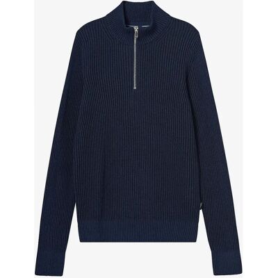 Jack & Jones Junior - Modell jprBlaliam Strikket Half Zip-genser - Marineblå Jack & Jones Junior - Modell jprBlaliam Strikket Half Zip-genser - Marineblå