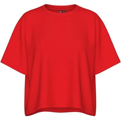 pieces - pcChilli Summer 2/4 Felpa larga e morbida - Rosso - Felpa pieces - pcChilli Summer 2/4 Felpa larga e morbida - Rosso - Felpa