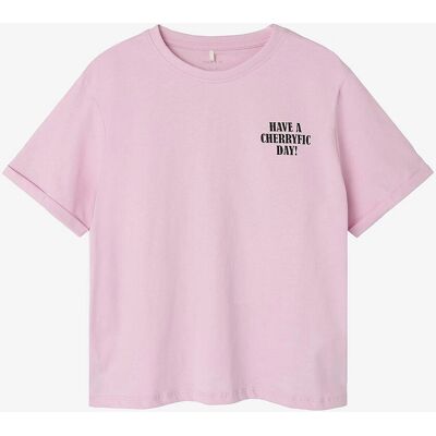 Name it kids - Rosa 122/128 - T-skjorte med glittertrykk Name it kids - Rosa 122/128 - T-skjorte med glittertrykk