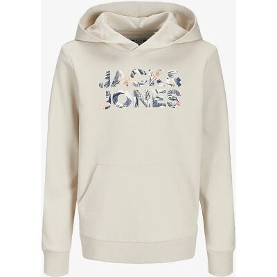 Jack & Jones Junior - Huppari jjeBryan Corp Logo Sweat Hood - Harmaa 128 Men Jack & Jones Junior - Huppari jjeBryan Corp Logo Sweat Hood - Harmaa 128 Men