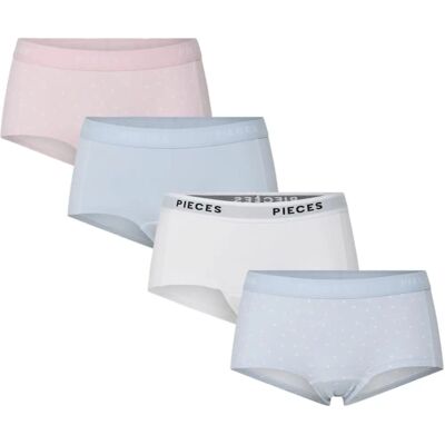Hipster Pieces PCLOGO LADY 4 Pakning - Underwear Hipster Pieces PCLOGO LADY 4 Pakning - Underwear