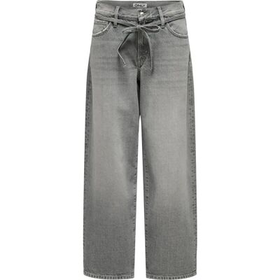 Only - Jeans onlGianna MW Straight Dot757 Dnm - Grå W33/L32 - Jeans Only - Jeans onlGianna MW Straight Dot757 Dnm - Grå W33/L32 - Jeans