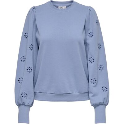 ONLY ONLFEMME L/S PUFF EMBROIDERY UB SWEATSHIRT ONLY ONLFEMME L/S PUFF EMBROIDERY UB SWEATSHIRT