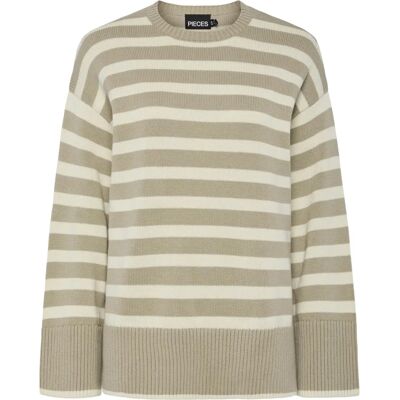 PIECES PCAVA LS O-NECK SLIT KNIT NOOS - Pull-over PIECES PCAVA LS O-NECK SLIT KNIT NOOS - Pull-over