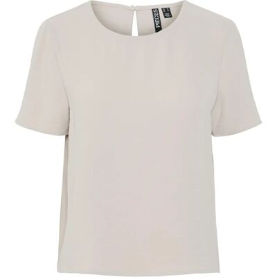 pcAnna SS O-neck Top - Grå - Dam pcAnna SS O-neck Top - Grå - Dam