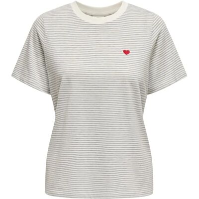 jdyPisa Liten Vit Kortärmad T-shirt - T-shirt jdyPisa Liten Vit Kortärmad T-shirt - T-shirt
