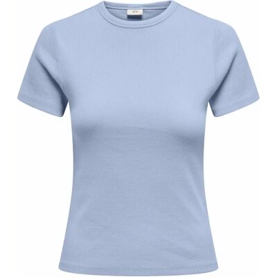 JDY Light blue - Damen Basic Rundhals Streifen T-Shirt JDY Light blue - Damen Basic Rundhals Streifen T-Shirt