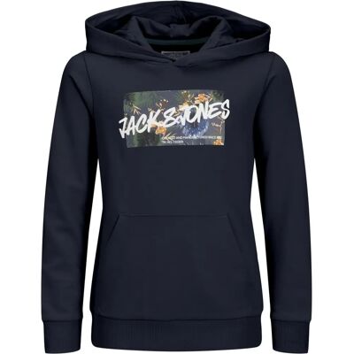 Jack & Jones Junior - Hettejakke jjHawaii Shape Sweat Hood Jnr - Blå - Hettejakke Jack & Jones Junior - Hettejakke jjHawaii Shape Sweat Hood Jnr - Blå - Hettejakke