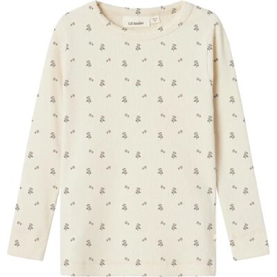 Lil’ Atelier Gago haut slim - fleur colombe - Haut Lil’ Atelier Gago haut slim - fleur colombe - Haut