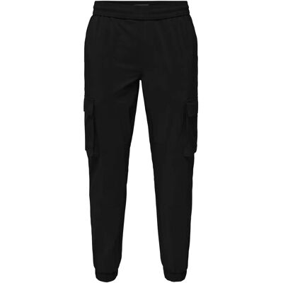 Only & Sons - Cam-Rel Cargo Sport Cuff 0258 - Bukser - Sort - M Only & Sons - Cam-Rel Cargo Sport Cuff 0258 - Bukser - Sort - M