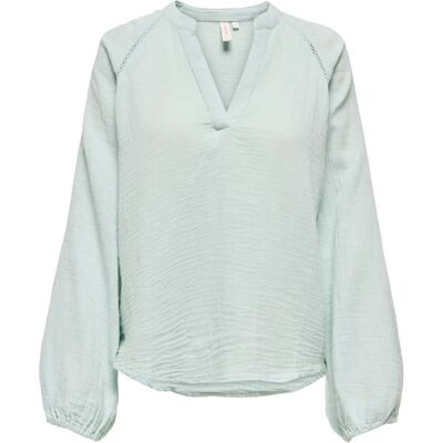 ONLY Vert clair Top en coton à V - Top ONLY Vert clair Top en coton à V - Top