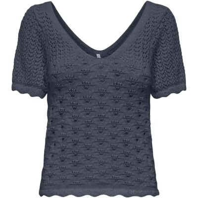 Onlbecca Blau S V-Ausschnitt Top Onlbecca Blau S V-Ausschnitt Top