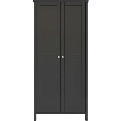 ebuy24 - Tromsø - Schwarz - 89x195x50 cm - Schrank ebuy24 - Tromsø - Schwarz - 89x195x50 cm - Schrank