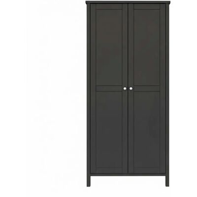 ebuy24 - Tromsø - Schwarz - 89x195x50 cm - Schrank ebuy24 - Tromsø - Schwarz - 89x195x50 cm - Schrank
