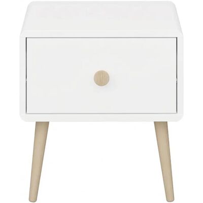Ebuy24 Nachttisch - Weiß - 42x40 cm - Nachttisch Ebuy24 Nachttisch - Weiß - 42x40 cm - Nachttisch