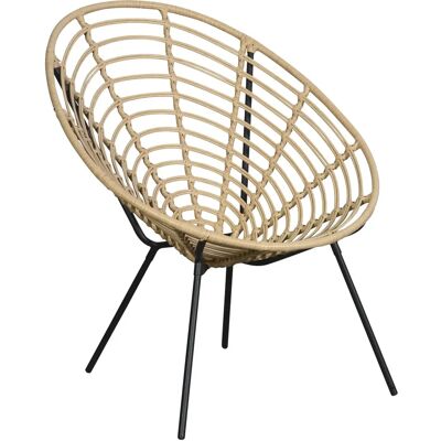 Ebuy24 - Kamo Gartenstuhl/Lehnstuhl - schwarz Ebuy24 - Kamo Gartenstuhl/Lehnstuhl - schwarz