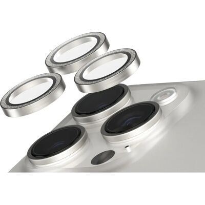 Ochranná fólie na fotoaparát PanzerGlass pro iPhone 16 Pro Max Stříbrná Ochranná fólie na fotoaparát PanzerGlass pro iPhone 16 Pro Max Stříbrná