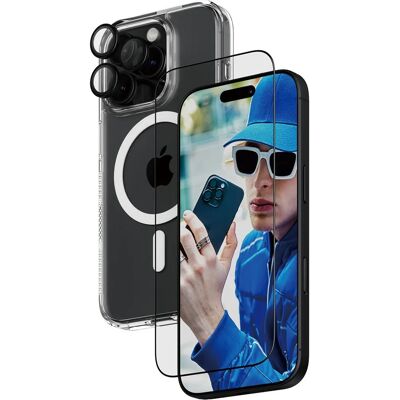 PanzerGlass iPhone 16 Pro 3-in-1 Bundle - Näyttö, Kamera, Kotelo PanzerGlass iPhone 16 Pro 3-in-1 Bundle - Näyttö, Kamera, Kotelo