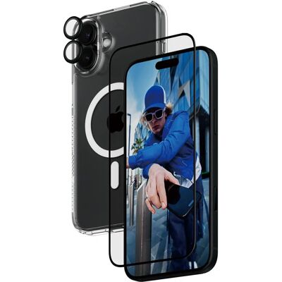PanzerGlass iPhone 16 Plus 3-in-1 Paketti - Näytönsuojus PanzerGlass iPhone 16 Plus 3-in-1 Paketti - Näytönsuojus