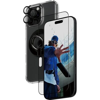 PanzerGlass iPhone 16 Pro Max 4-in-1 Paketti - Läpinäkyvä Suojus PanzerGlass iPhone 16 Pro Max 4-in-1 Paketti - Läpinäkyvä Suojus