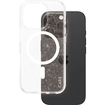 PanzerGlass Valkoinen MagSafe iPhone 16 Pro - Star Lit - Iskunkestävä suojakotelo PanzerGlass Valkoinen MagSafe iPhone 16 Pro - Star Lit - Iskunkestävä suojakotelo