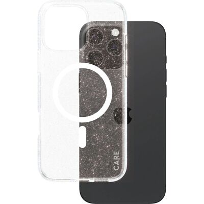 PanzerGlass Valkoinen iPhone 16 Pro Max MagSafe -suojakotelo - Isku- ja glitter-suoja PanzerGlass Valkoinen iPhone 16 Pro Max MagSafe -suojakotelo - Isku- ja glitter-suoja
